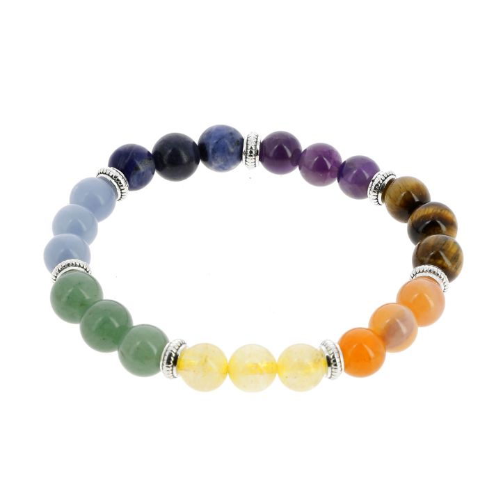 BRAC 7 CHAKRA PIERRES NATURELLES MIXTE