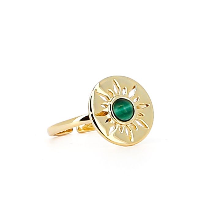 BAGUE SUNDALA MALACHITE T56-58
