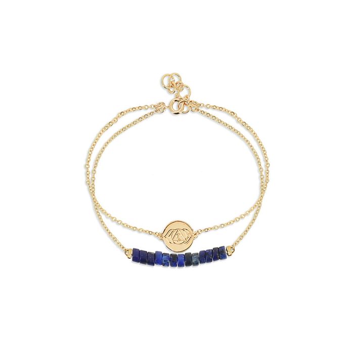 BRACELET CHAKRA 3EME OEIL AJNA LAPIS LAZ