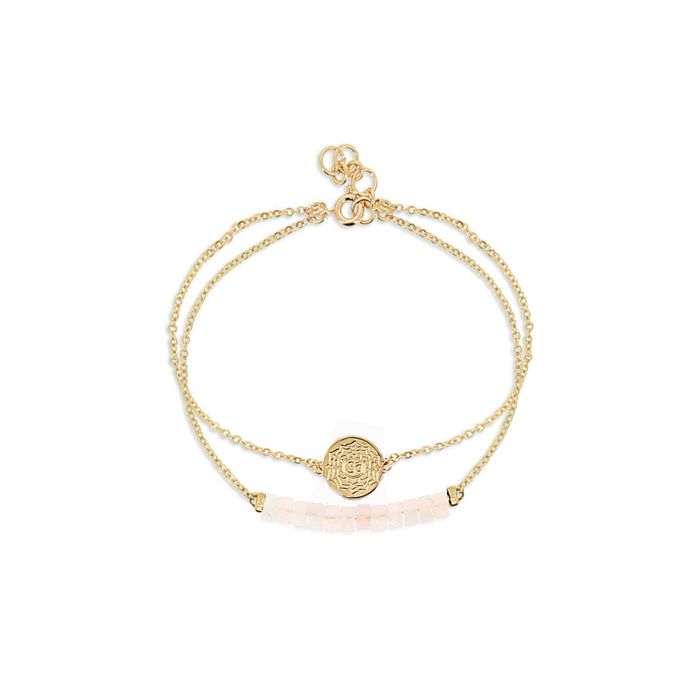 BRACELET CHAKRA COURONNE SAHASRARA QUART
