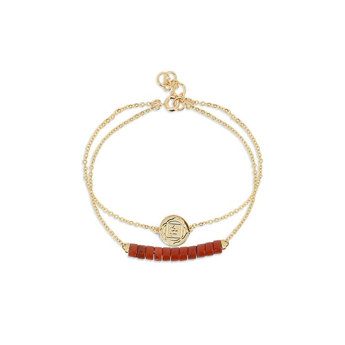 BRAC CHAKRA RACINE MULADHARA JASPE ROUGE