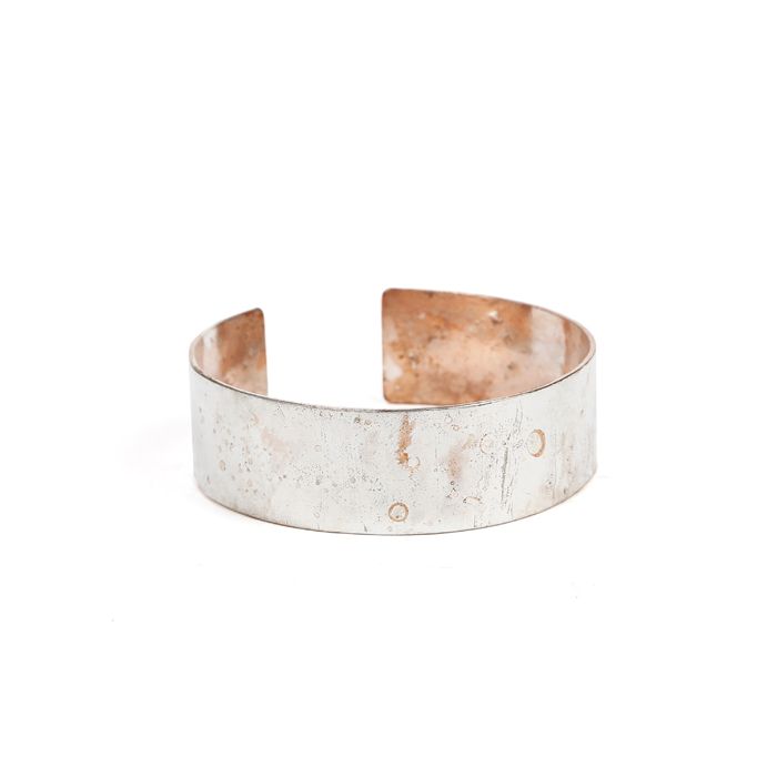 BRACELET CUIVRE ARGENTE MM 2CM