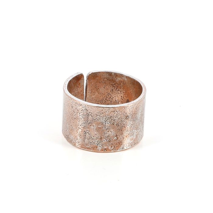 BAGUE CUIVRE ARGENTE REGLABLE PM