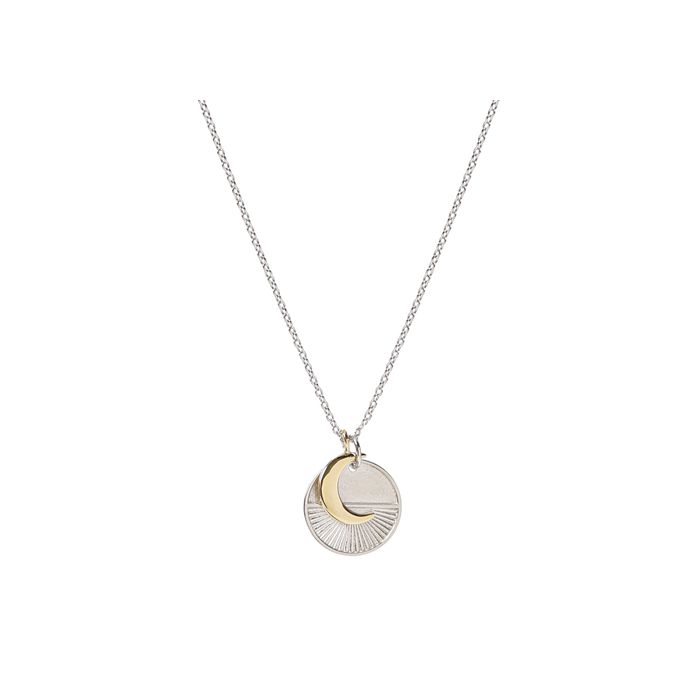 COLL CELESTIAL ARG ET ARGENT DORE 65CM