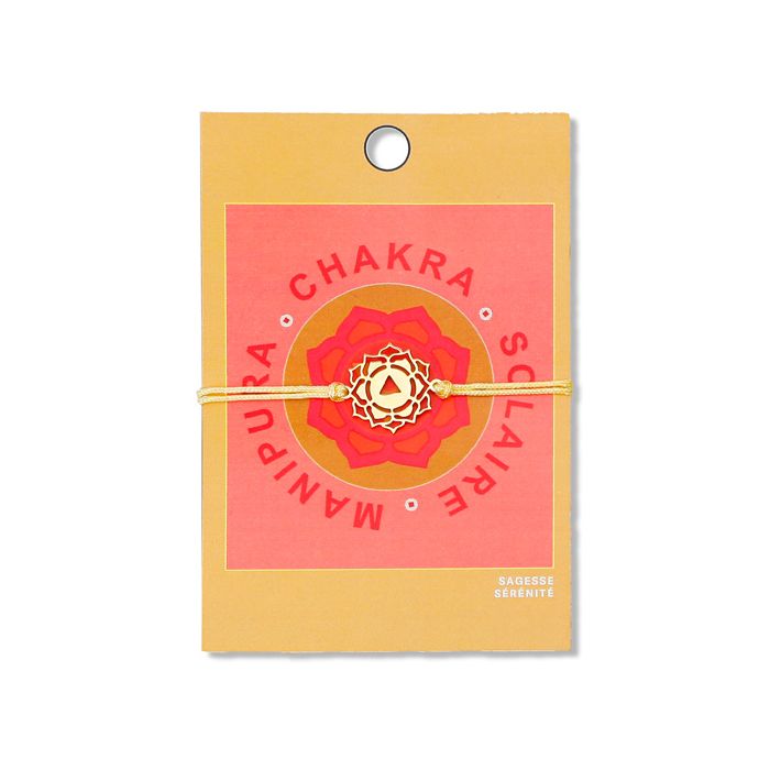 CHAKRA BRAC CORDON MANIPURA JAUNE