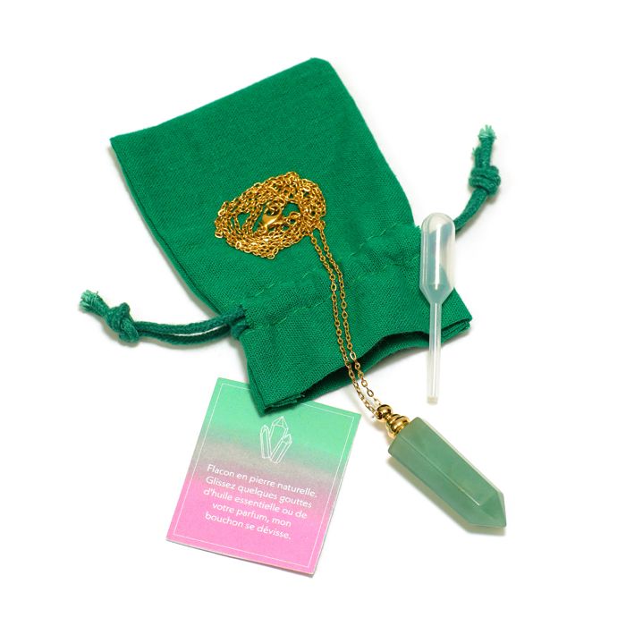 COLLIER AROMA + POCHON + CARTE + PIPETTE