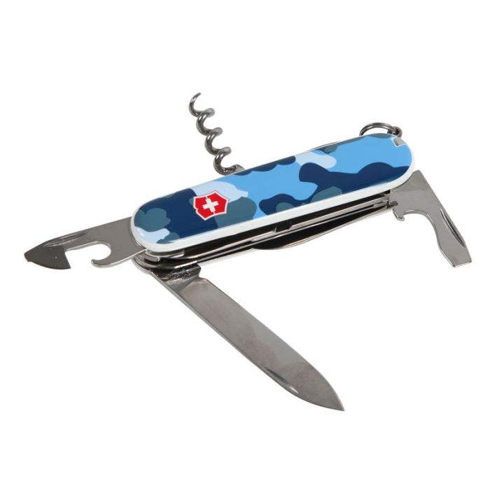 COUTEAU SUISSE BLEU CAMOFUN