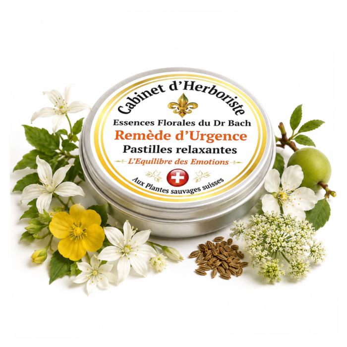 Pastilles détente Remède d'Urgences - Essences florales selon le Dr Bach