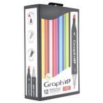 SET 12 MARQUEURS ALCOOL GRAPH IT