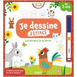 JE DESSINE EFFACE ANIMAUX FERME