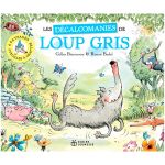 LOUP GRIS EN DECALCOMANIES