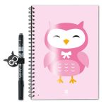 WhyNote Book Eco A5 - Cartoon Owl Pink