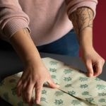 PAPIER CADEAU HERBE MOTIF ARBRES