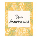 CARTE BON ANNIVERSAIRE