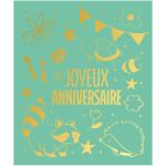 CARTE JOYEUX ANNIV ENFANT 2024 10X12CM