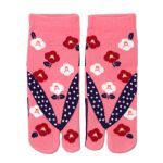 CHAUSSETTES JAPONAISES FLORAL ROSE