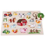 520074 Puzzle animaux avec boutons