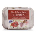 Mini boîte à oeufs 6 bombes à graines