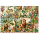 COFFRET ROND PUZZLE ANIMAUX