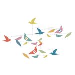 MOBILE PAPIER OISEAUX