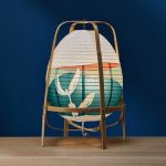 LAMPE PAPIER RIZ BAMBOU