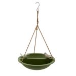 MANGEOIRE ABREUVOIR BAMBOU VERT OISEAUX