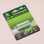 BLISTER 2 PILES AAA 300mAh RECHARGEABLES