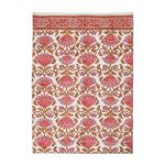 TORCHON INDIEN ROSE
