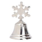 CLOCHE DE NOEL FLOCON EN METAL