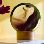 SPHERE TABLEAU SABLE DORE BORDX