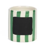 CACHE POT RAYE VERT