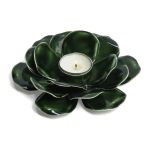 PHOTOPHORE FLEUR VERT