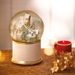 BOULE A NEIGE ELECTRIQUE DOREE