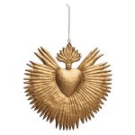 ORNEMENT EX VOTO COEUR 24CM