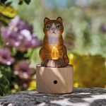 CHAT FEU BOIS DETECTEUR DE MOUVEMENT