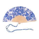 EVENTAIL FLEURS BLEUES