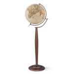 GLOBE SYLVIA 37CM ANTIQUE NOYER