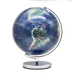 GLOBE LED CARTOGRAPHIE BLEUE