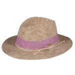 CHAPEAU PAILLETTES REGLABLE LILA