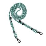 CORDON MOUSQUETON VERT BLANC