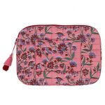 HOUSSE ORDINATEUR ROSE FLEURS