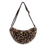 BANANE DEMI LUNE HINDBAG LEOPARD