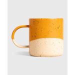 8oz stoneware mug caramel