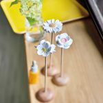 3X FLEURS DIFFUSEUR CAPILLA EN BOIS PLAT