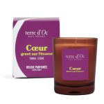BOUGIE 180G COEUR GRAVE SUR L ECORCE