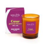 BOUGIE 180G COEUR GRAVE SUR L ECORCE