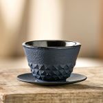 TASSE SOUCOUPE FONTE BLEU HIROBA