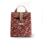 SAC LUNCH ELLIOT FLEURS ROUGE ETANCHE