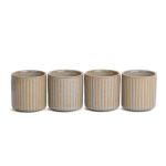 SET DE 4 GOBELETS TIAO BEIGE