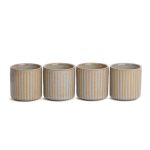 SET DE 4 GOBELETS TIAO BEIGE